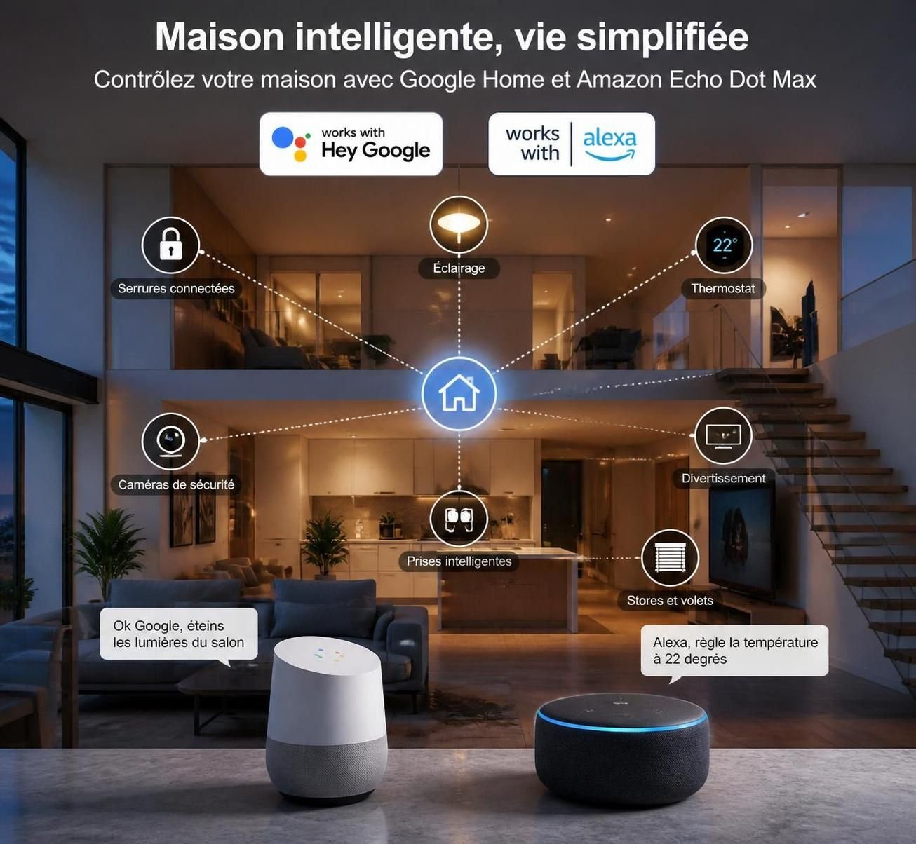 découvrez une comparaison détaillée entre google home speaker et amazon echo dot max à 99 $, en analysant leurs caractéristiques pour choisir le meilleur hub intelligent adapté à vos besoins.