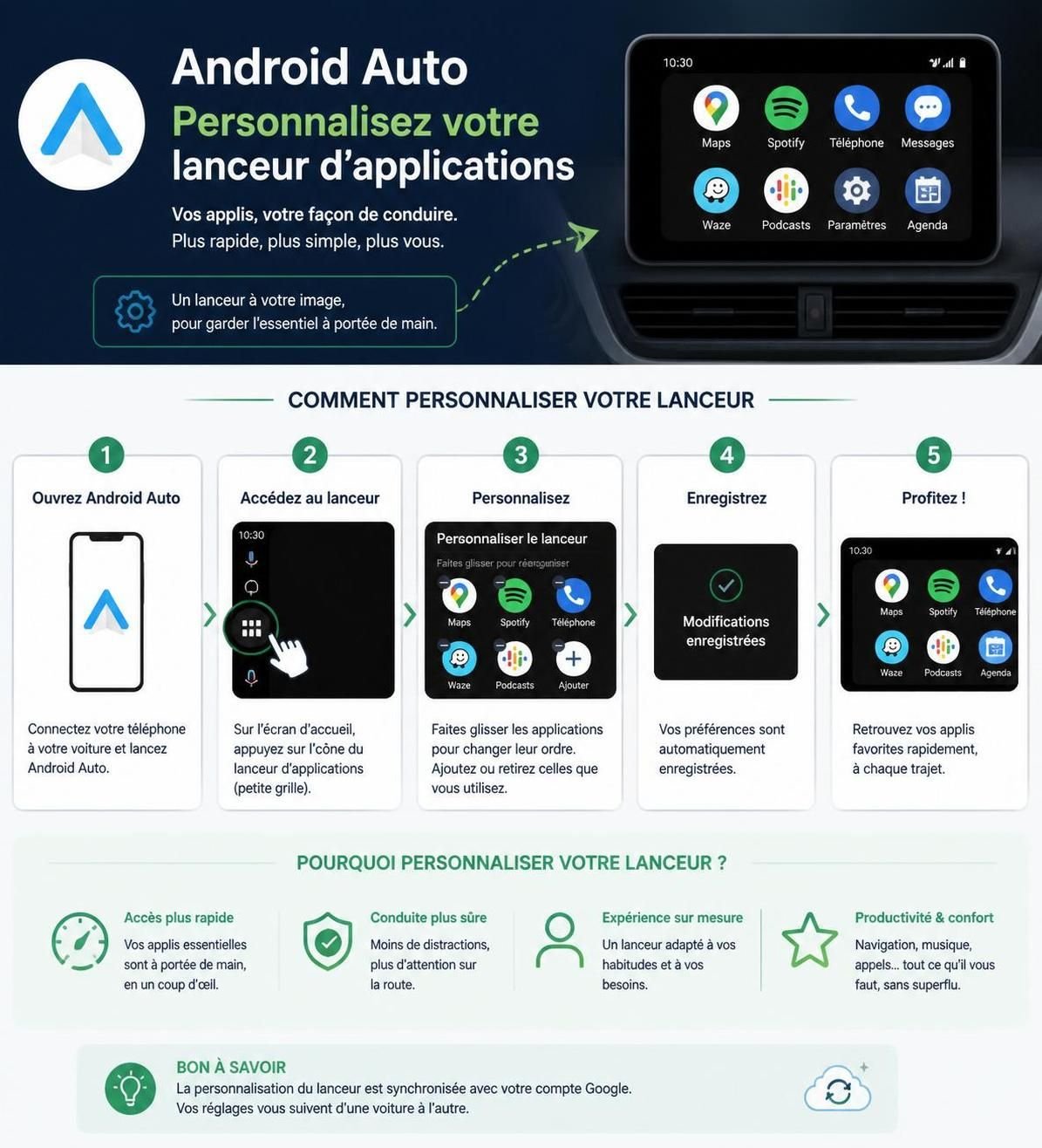 découvrez 7 modifications essentielles à apporter à votre configuration android auto pour une expérience de conduite plus fluide, sûre et personnalisée.