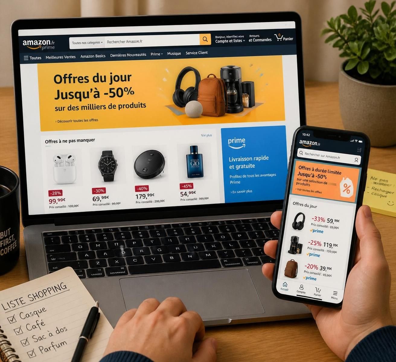 le prime day est terminé, mais découvrez ces 5 offres exceptionnelles toujours valables à ne surtout pas manquer pour profiter de bons plans exclusifs.