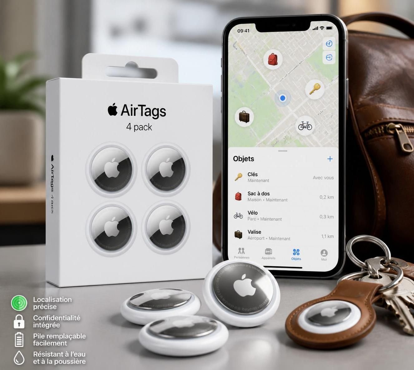 profitez d'une offre exceptionnelle avec 4 airtags dernier cri à seulement 89 $. découvrez les raisons pour lesquelles je recommande vivement ces traqueurs élégants et performants pour ne plus jamais perdre vos objets.