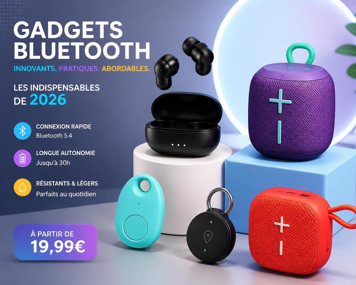 découvrez une sélection de gadgets bluetooth à la fois performants et abordables que j'ai récemment découverts, alliant technologie avancée et prix accessibles.