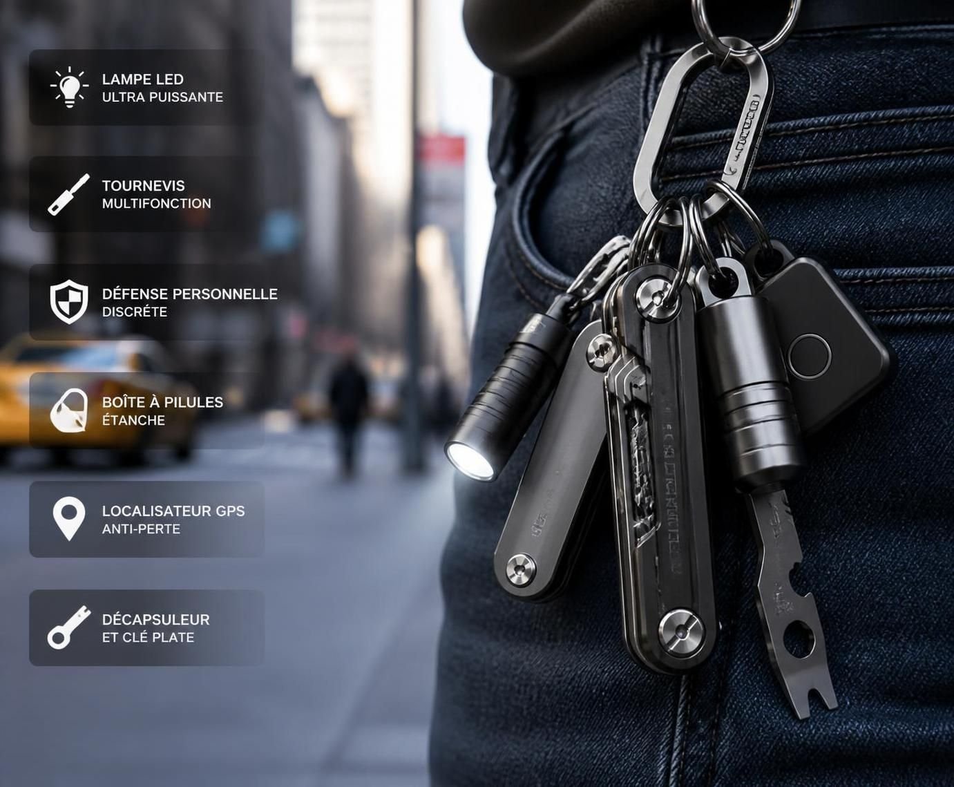 découvrez les gadgets indispensables à glisser à votre porte-clés au quotidien et profitez de leurs nombreux avantages pour faciliter votre vie de tous les jours.