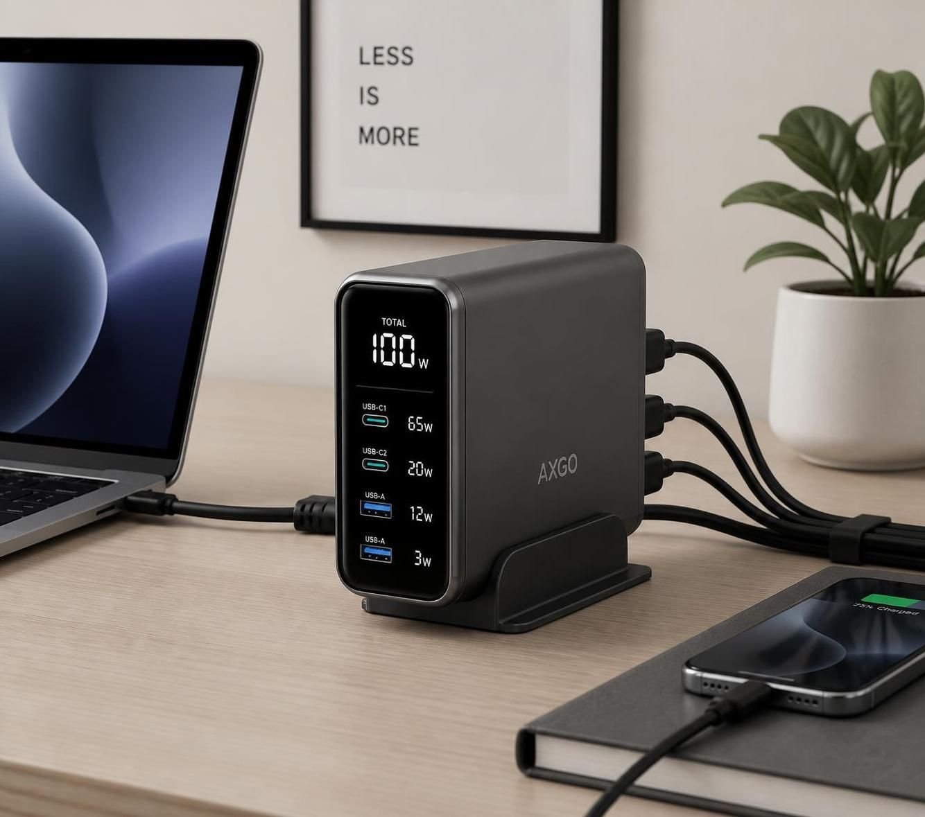 découvrez comment ce chargeur usb-c 6 ports a remplacé ma vieille brique d'alimentation et alimente efficacement tout mon bureau, simplifiant la gestion de mes appareils.