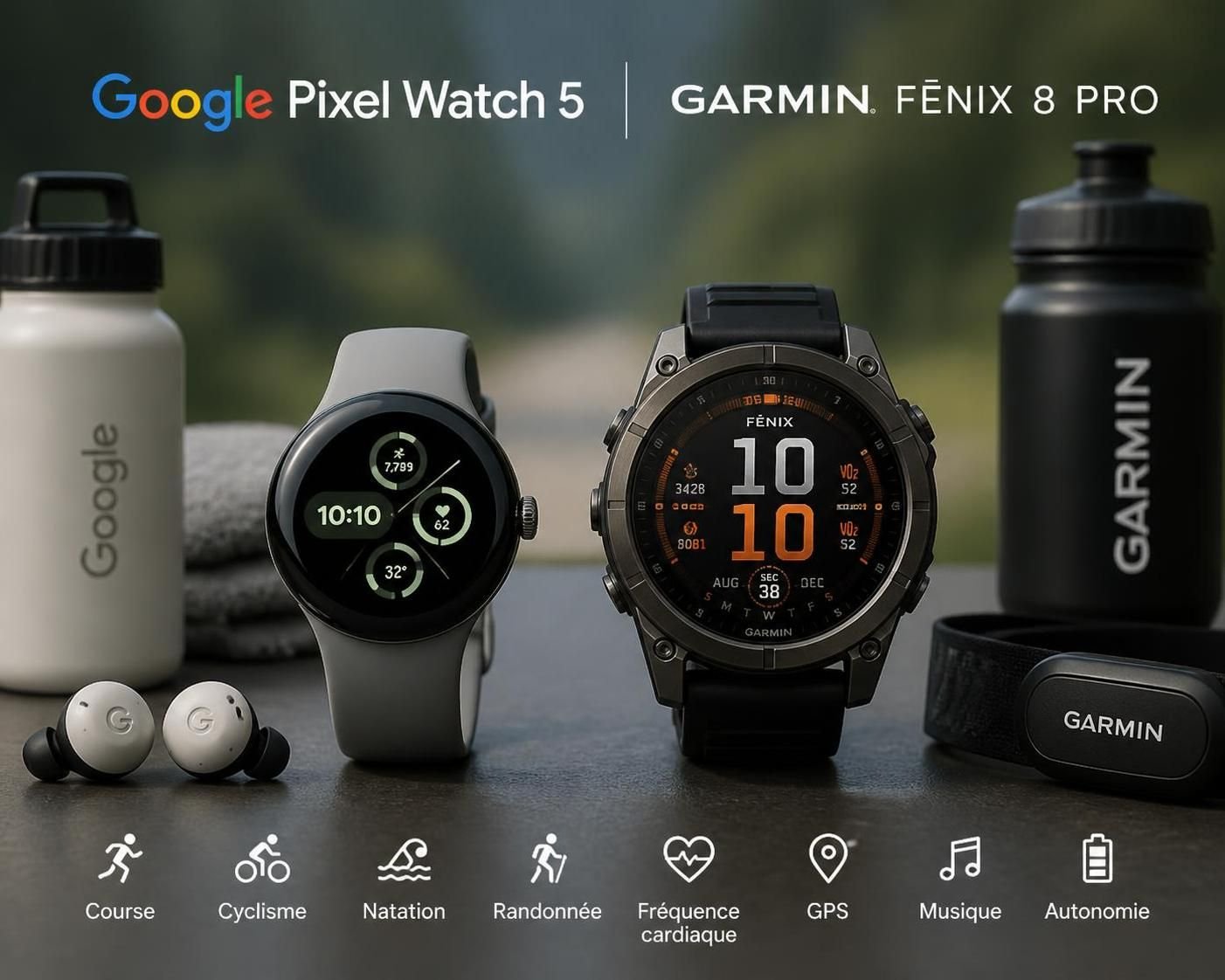 découvrez notre comparaison détaillée entre la google pixel watch 5 et la garmin fenix 8 pro pour savoir quelle montre propose le gps le plus précis et fiable pour vos activités en plein air.