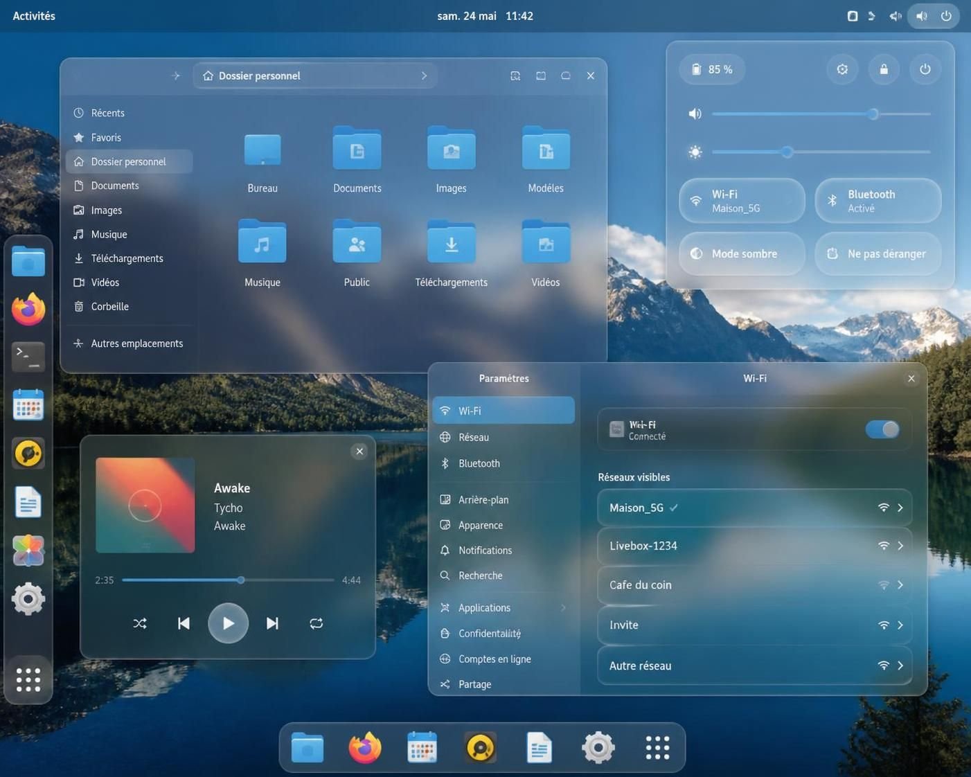 découvrez mon expérience avec la nouvelle interface vitrée de gnome, une révolution visuelle qui transforme votre bureau en un spectacle époustouflant alliant esthétique et performance.