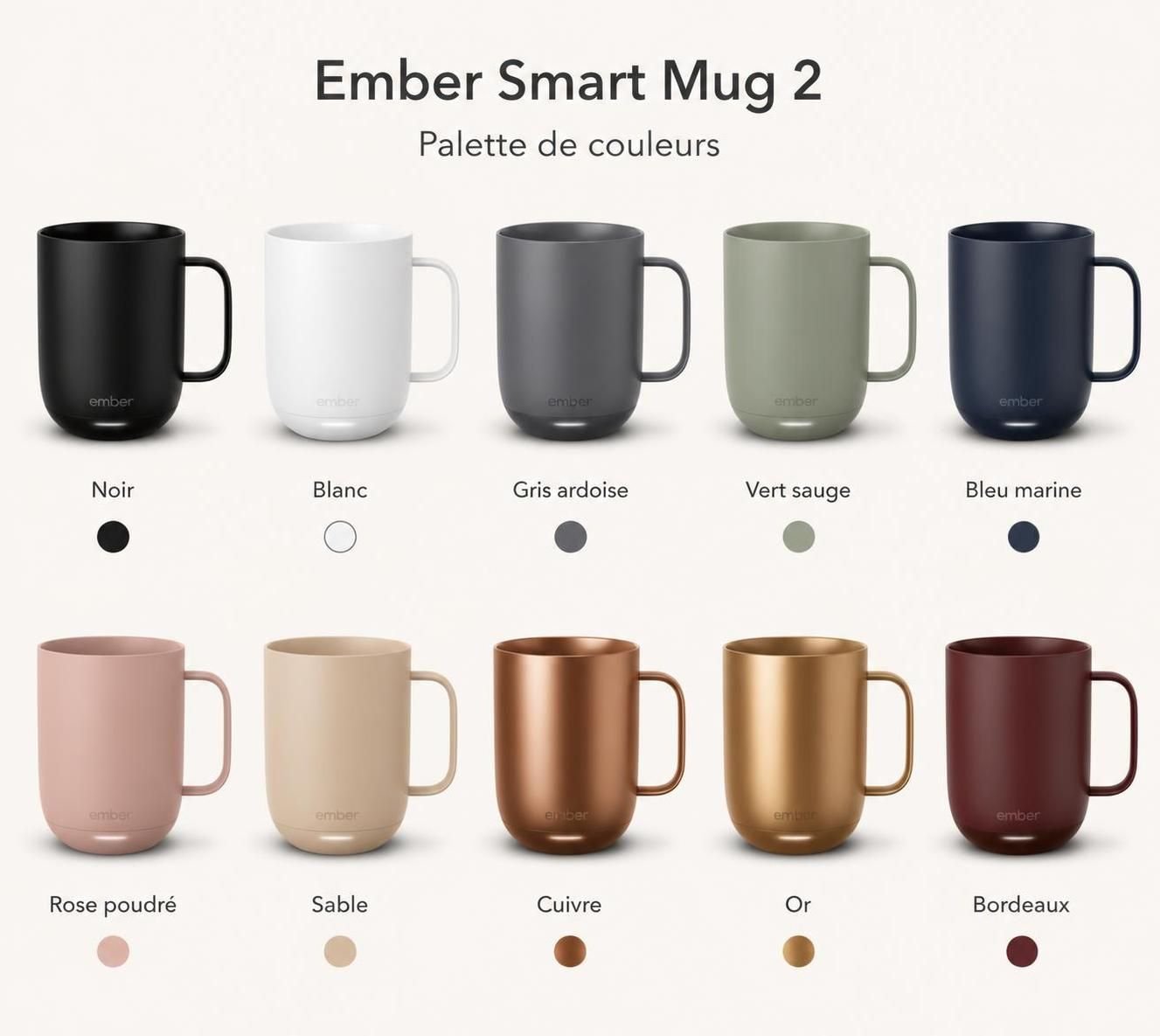 découvrez la tasse connectée ember smart mug 2 qui maintient votre café à la température idéale pendant des heures. profitez dès maintenant de notre promotion exclusive et savourez chaque gorgée comme au premier instant.