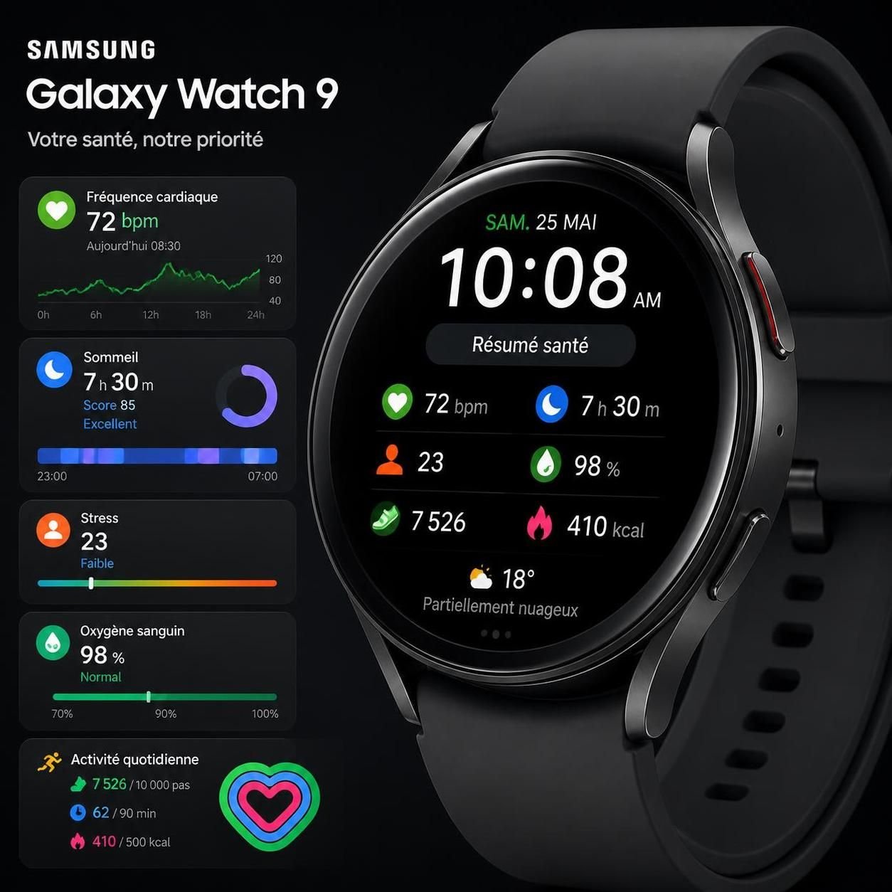 découvrez notre test complet de la samsung galaxy watch 9, une montre connectée innovante qui offre un suivi santé avancé et des fonctionnalités tournées vers l'avenir.