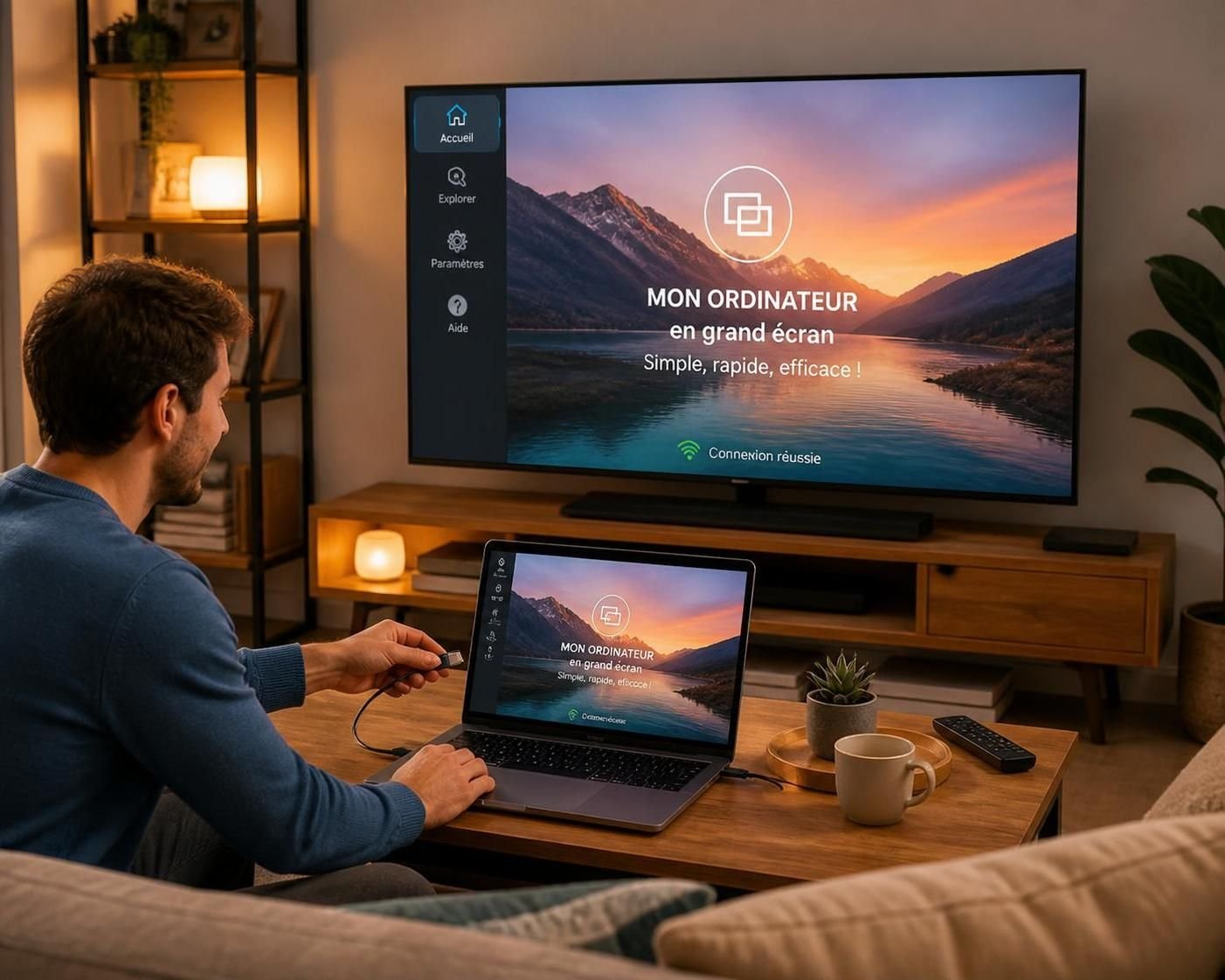 apprenez à transformer votre tv en écran d’ordinateur gratuit en seulement 3 étapes simples. suivez notre guide facile pour une configuration rapide et efficace.